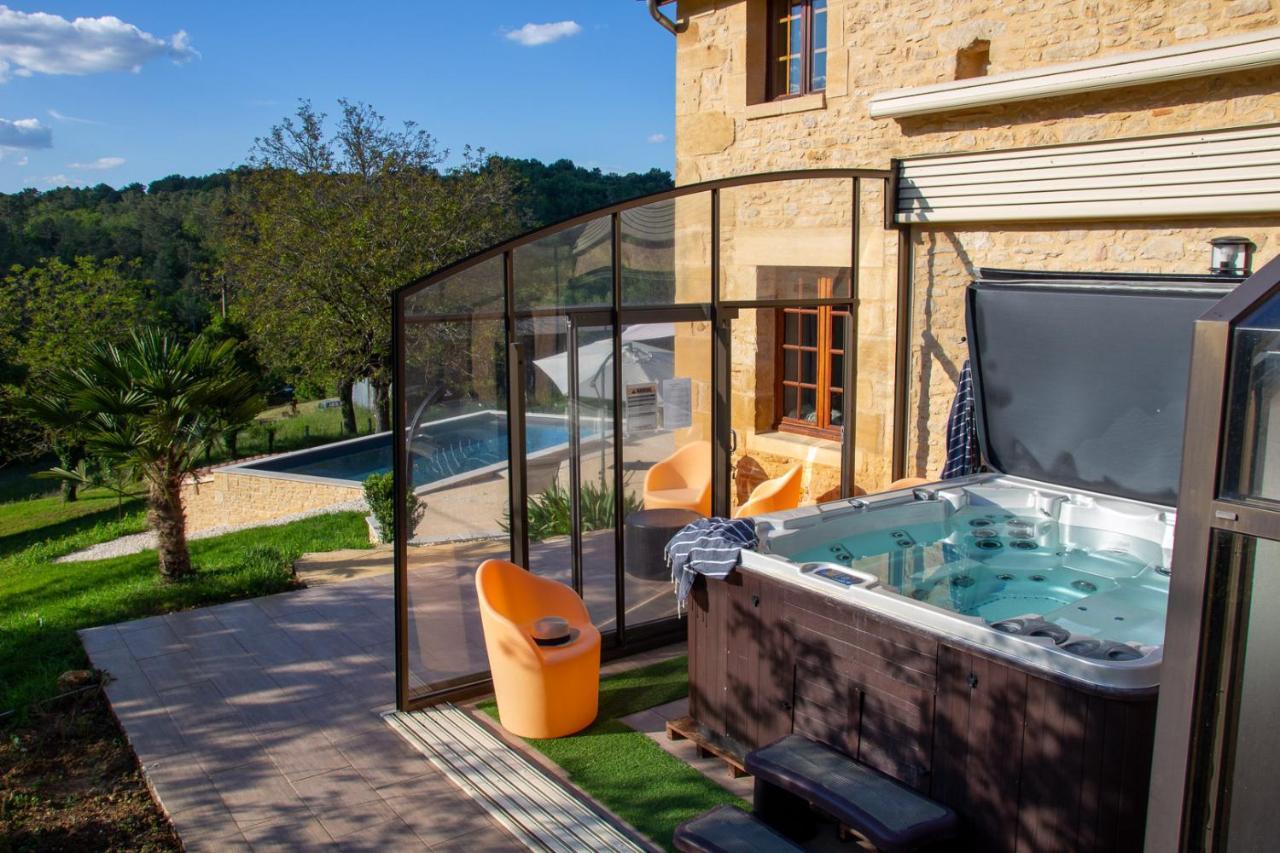 Aux Bories De Marquay, Chambres D'Hotes B&B Avec Piscine Et Spa Pres De Sarlat Eksteriør bilde